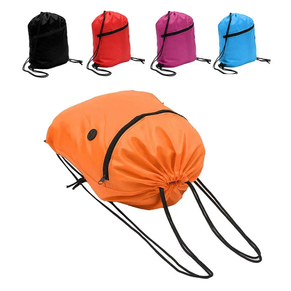 Shoe Clothes Travel School Waterproof Duffle Storage Backpack Pack Drawstring Bag Pouch