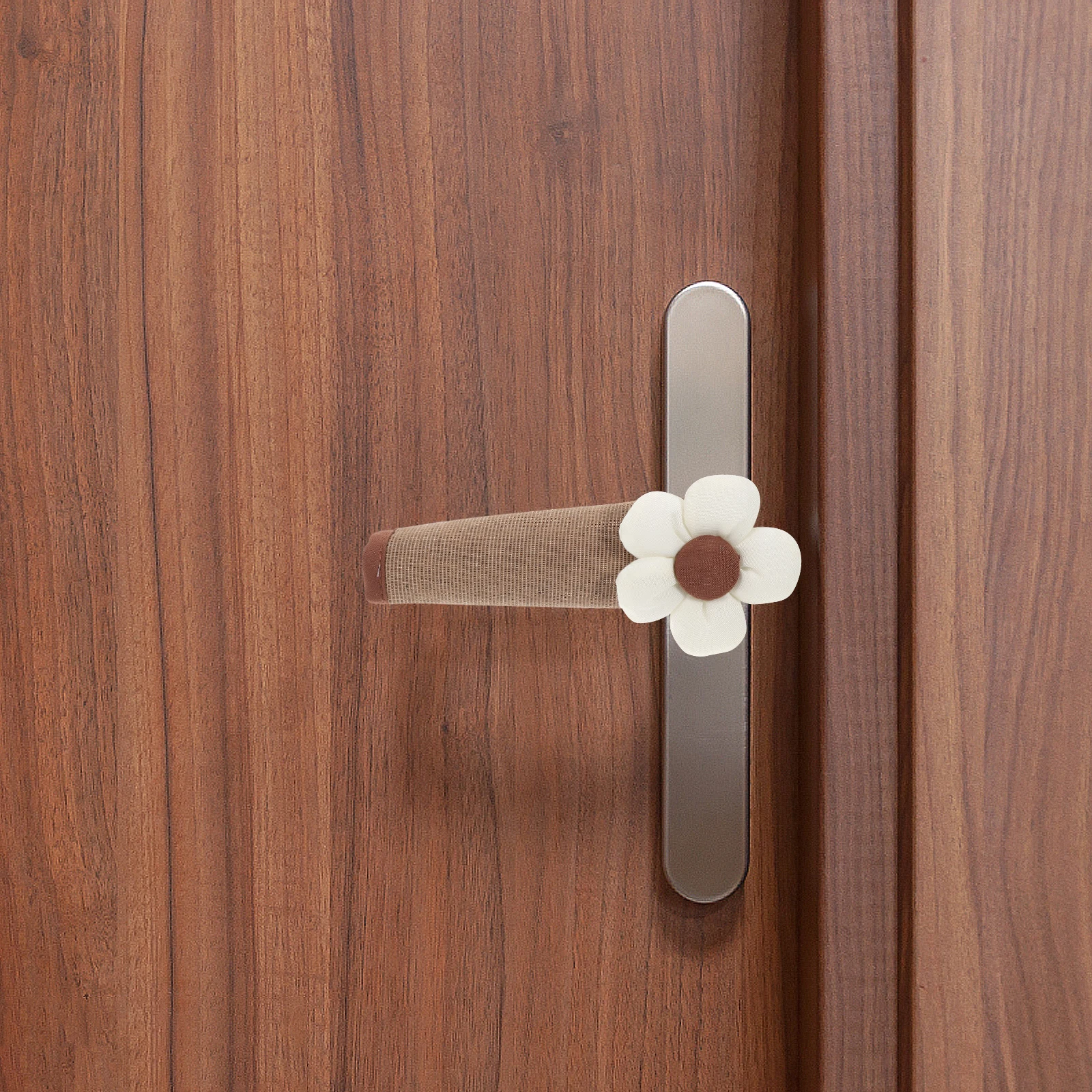 

2pcs Fabric Door Handle Cover Warm Protector For Bedroom Safety Handle Covers Washable Anti-Static Winter Use