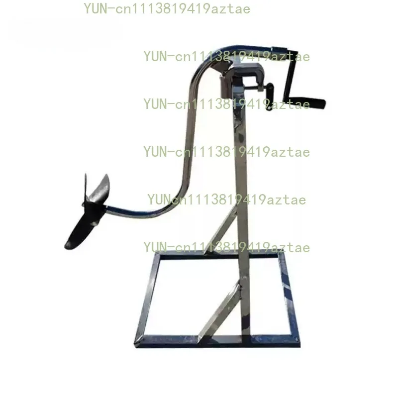 Hand Crank Propeller Manual Boat Thruster Winter Hand Operated Outboard Motor Inflatable Rubber Boat Propulsion Device