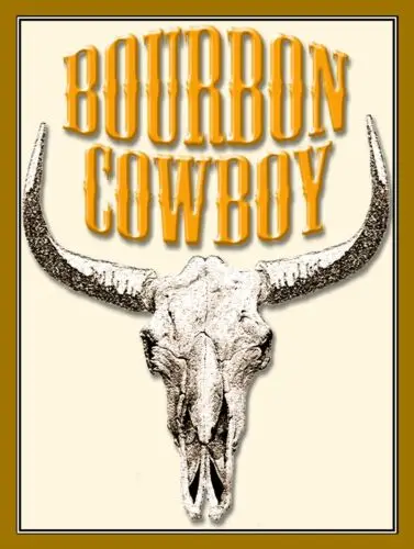 Bourbon Cowboy, Retro Metal Tin Sign Poster Plaque Garage Wall Decor A4