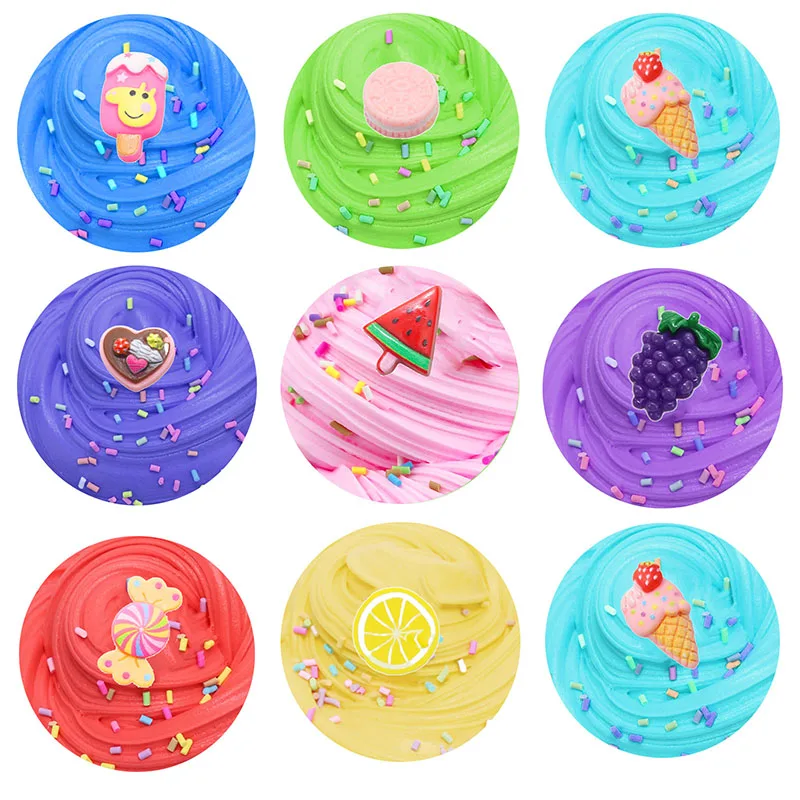 ใหม่ Butter Slime Kit Fluffy Slimes ทําชุดเด็กชุดของเล่น Putty Snail ของเล่นเด็ก Slime ครีม Cloud Plasticine ของเล่นเด็ก