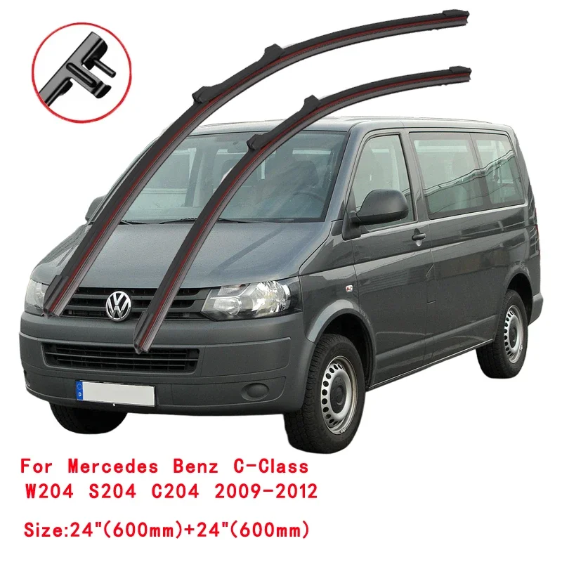 For Volkswagen VW Multivan Transport T5 T6 T7 SG 2015 2016 2017 2018 2019 2020 2021 2022 Double Rubber Windscreen Wiper Blades