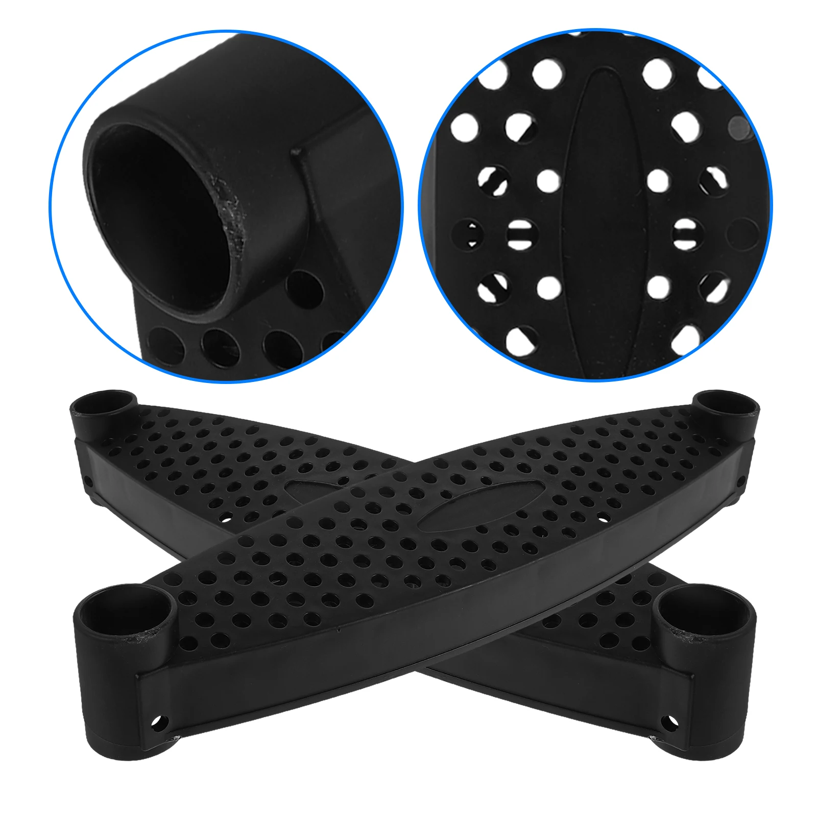 

2pcs Trampoline Ladder Step Replacement Heavy Duty Durable Outdoor Kids Safe Anti-Skid Universal Steps For Climbing Playground