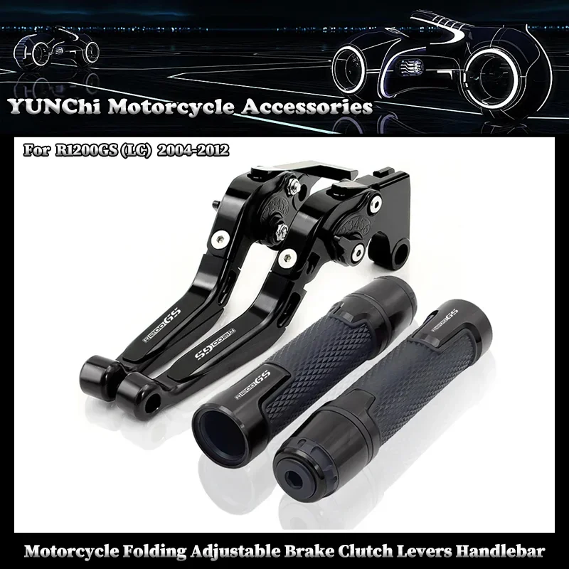 

Motorcycle Brake Clutch Levers Handle Handlebar Grips Ends For BMW R1200GS (LC) 2004-2012