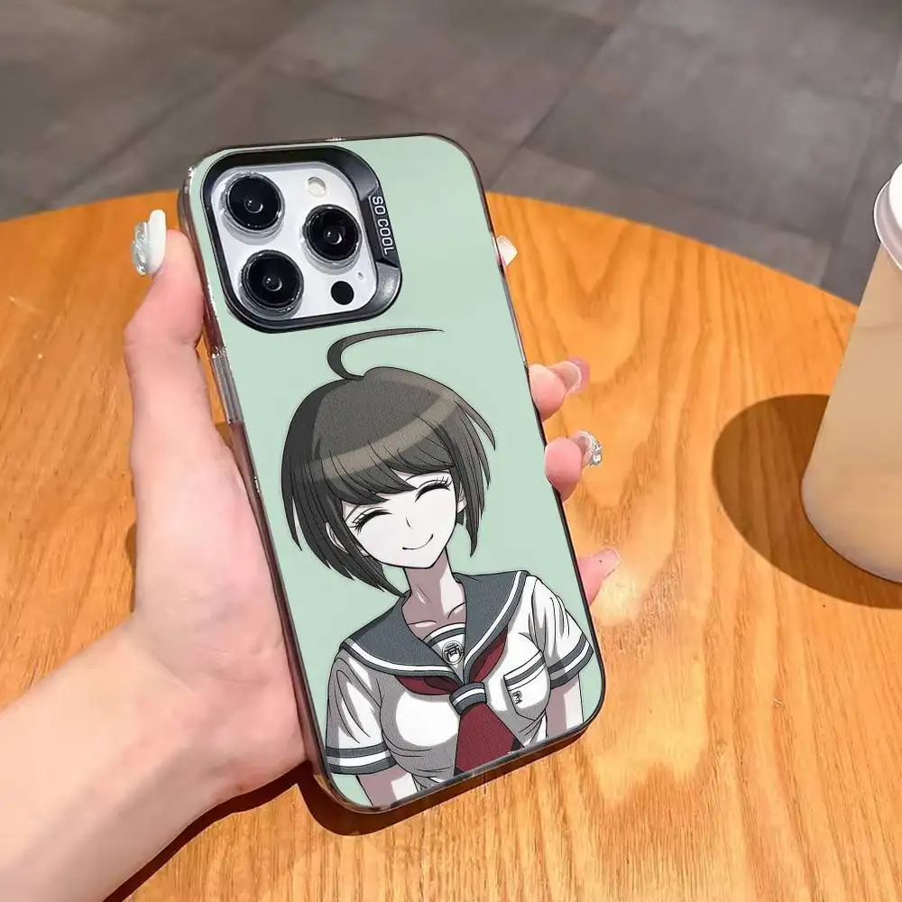 حافظة هاتف A-Adventure Game D-Danganronpa-ES لهاتف iPhone 17,16,15,14,13,12,11 Plus,Pro Max,XS,غطاء أسود فضي ملون