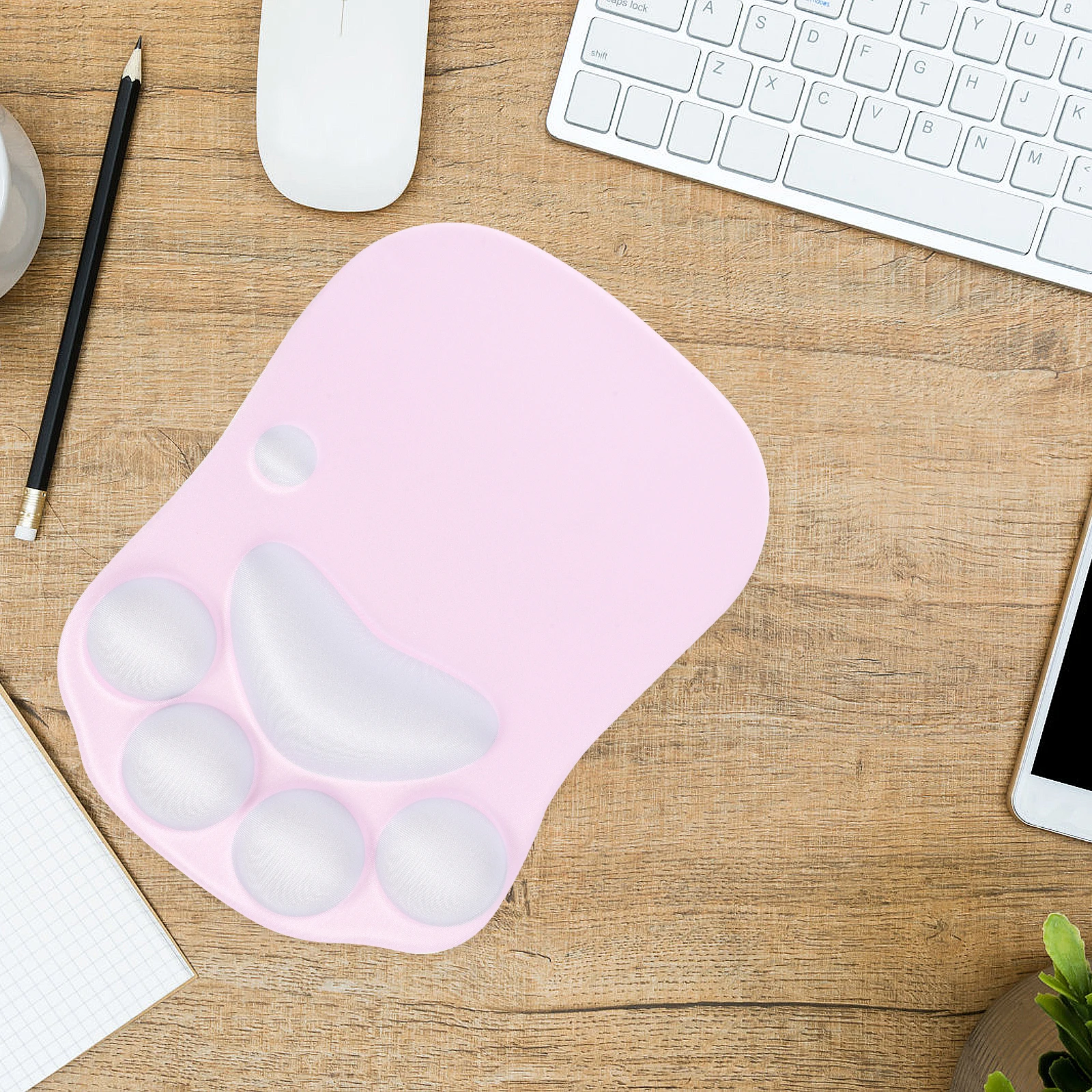

Silicone Cat Paw Mouse Pad Wrist Rest Ergonomic Non Slip Wrist Support Mouse Mat for Laptop Office Computer Use