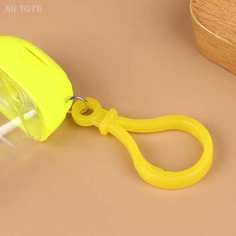 30ml garrafas recarregáveis portáteis com gancho desinfetante para as mãos álcool recipiente de cosméticos ao ar livre mini recipiente dispensador de sabão