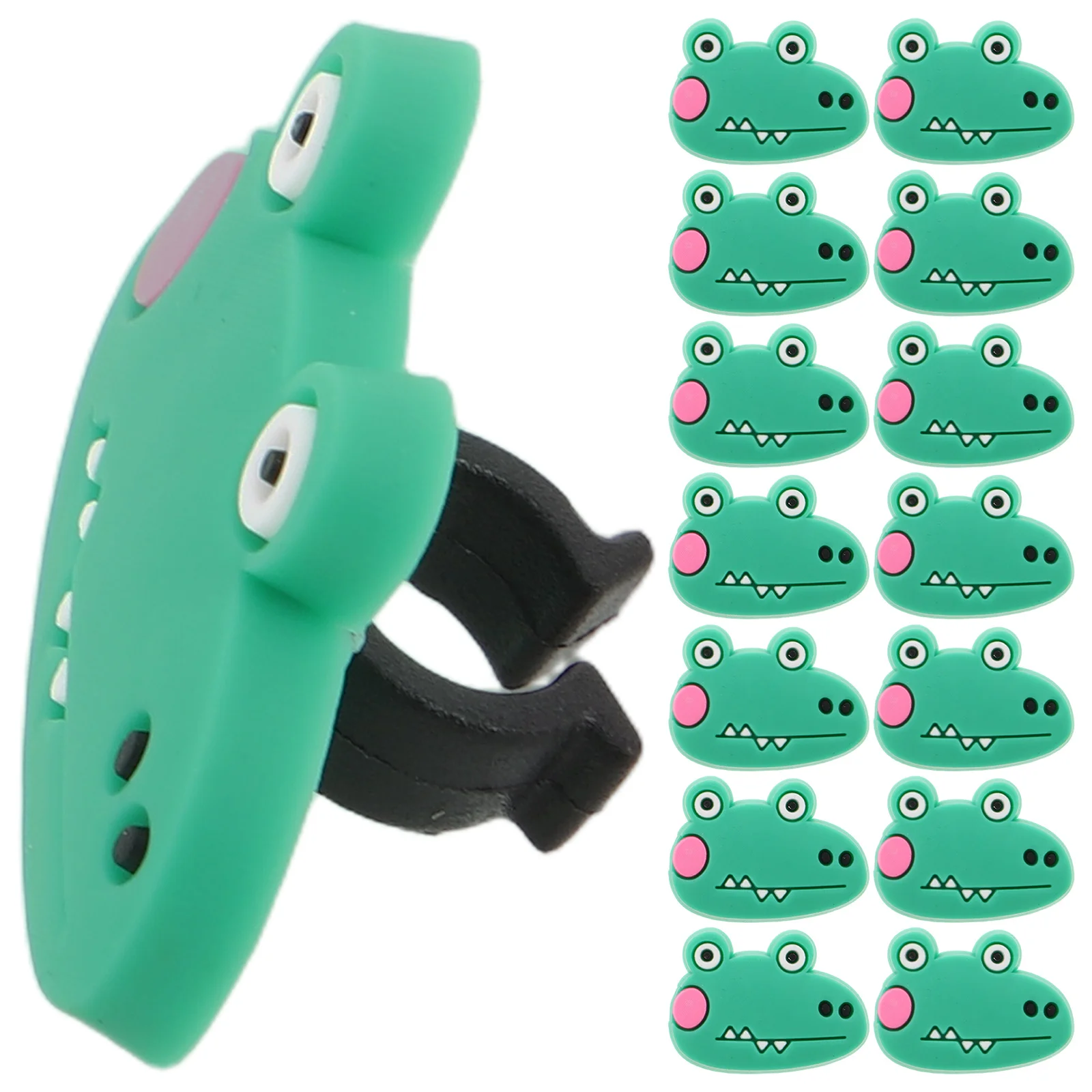 

40pcs Animal Shaped Dinosaur Pen Clips Kids School Reward Supplies Classroom Prize Accessories Pencil Huggers