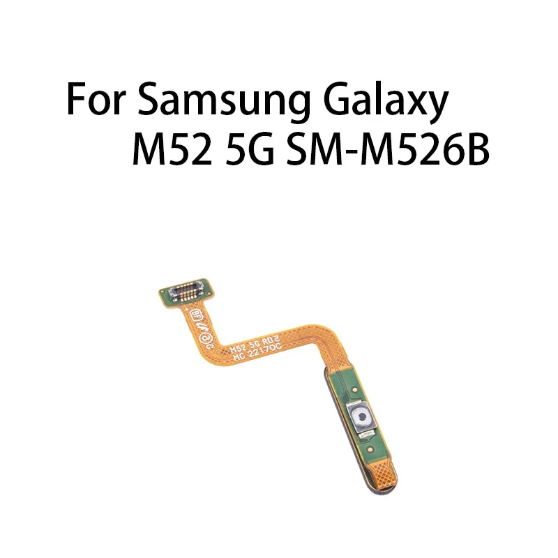 Gefensi Power Button Fingerprint Sensor Flex Cable For Samsung Galaxy M52 5G SM-M526B