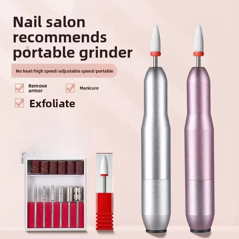 Trapano elettrico per unghie portatile multifunzione professionale 20000 giri/min Strumento portatile ricaricabile per la rimozione delle unghie per set manicure da salone