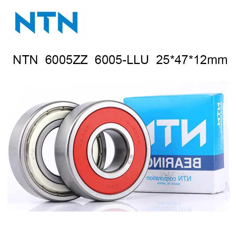 2/5Pcs 100% Original Japan NTN Bearing 6005-ZZ 6005-LLU Ball Bearing ABEC-9 25x47x12mm 6005 High Speed Deep Groove Ball Bearing