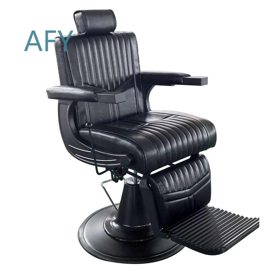 Portable Ergonomic Barber Chair with Hydraulic Pump for Salon Use Foldable Hairdresser Styling Chair for Professional