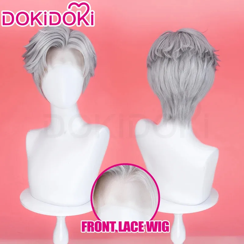 Peluca de cosplay de DokiDoki Sylus Qinche "Love and Deep Space" de Michael Game, adecuada para fiestas de Halloween y Navidad