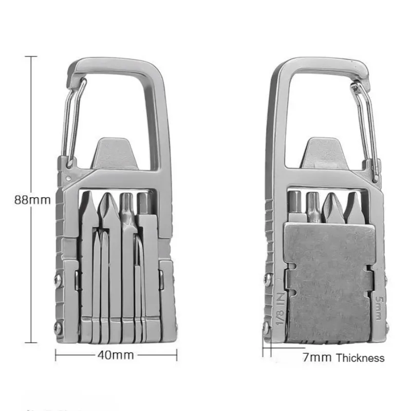 Multifunctional  Universal SIM Card Pick-up Needle 13 in 1 Mobile Phone Holder Screwdriver Portable Keychain Repair Tool