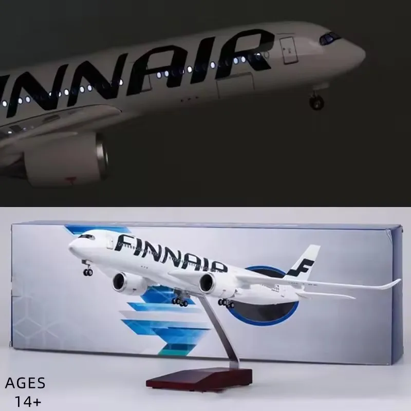 

Новая масштабная модель 1/142 FINNAIR Airline, литой под давлением пластиковый полимерный самолет Airbus A350 с подсветкой и коллекцией колес, дисплей, подарки
