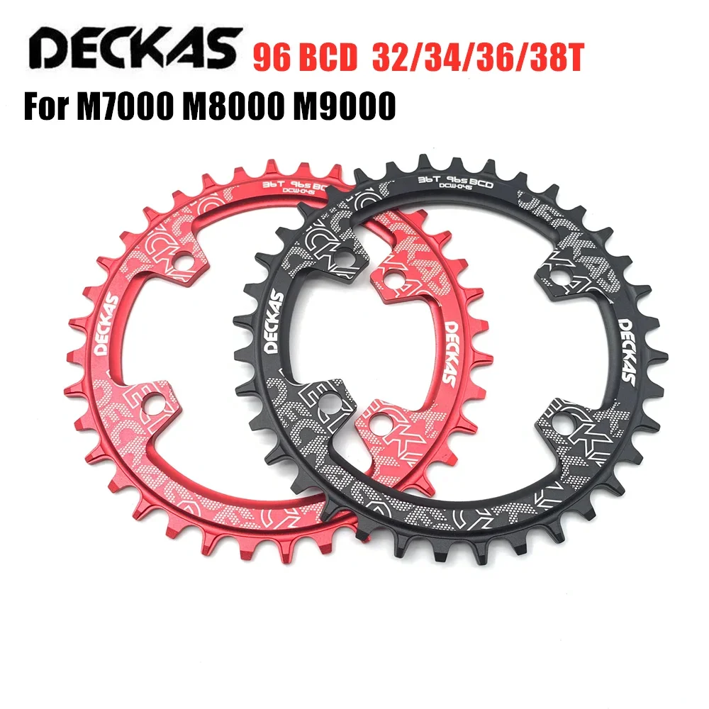 Deckas 96bcd Kettingblad Mtb Mountainbike Fietsketting Ring 32T 34T 36T 38T Kroon Tandplaat Onderdelen Voor M7000 M8000 M4100 M5100