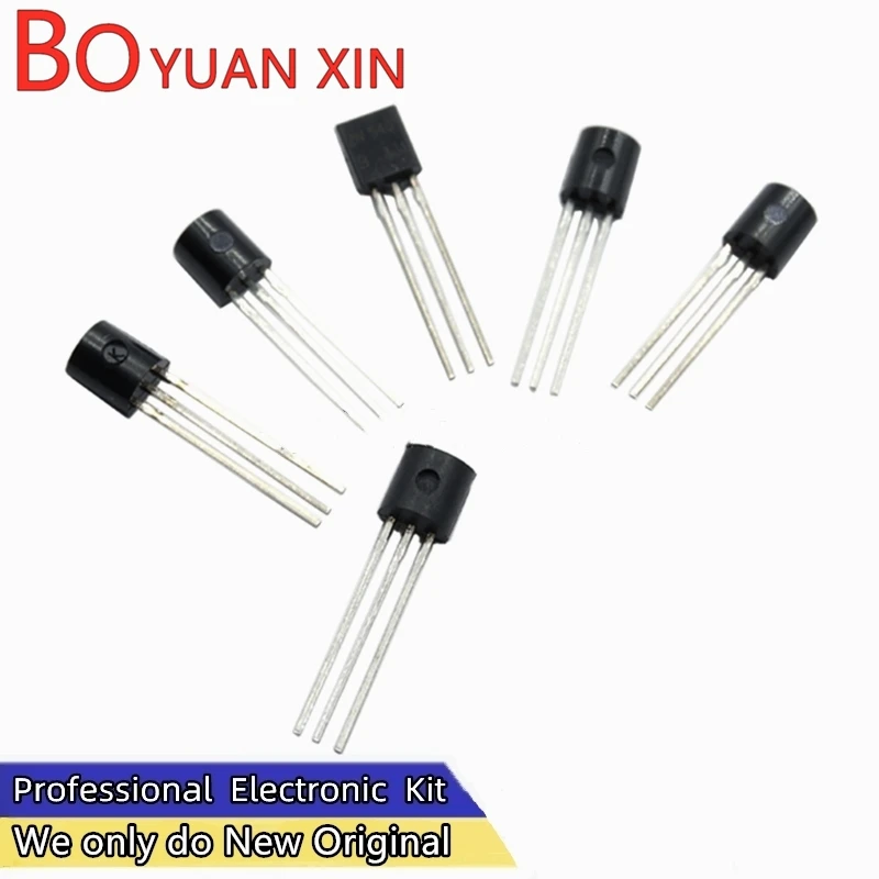 50pcs 2N2222 2N2907 2N3904 2N3906 2N4401 2N4403 2N5401 2N6517 2N5551 2N7000 S8050 S8550 SS8050 SS8550 TO-92 Transistore Triodo