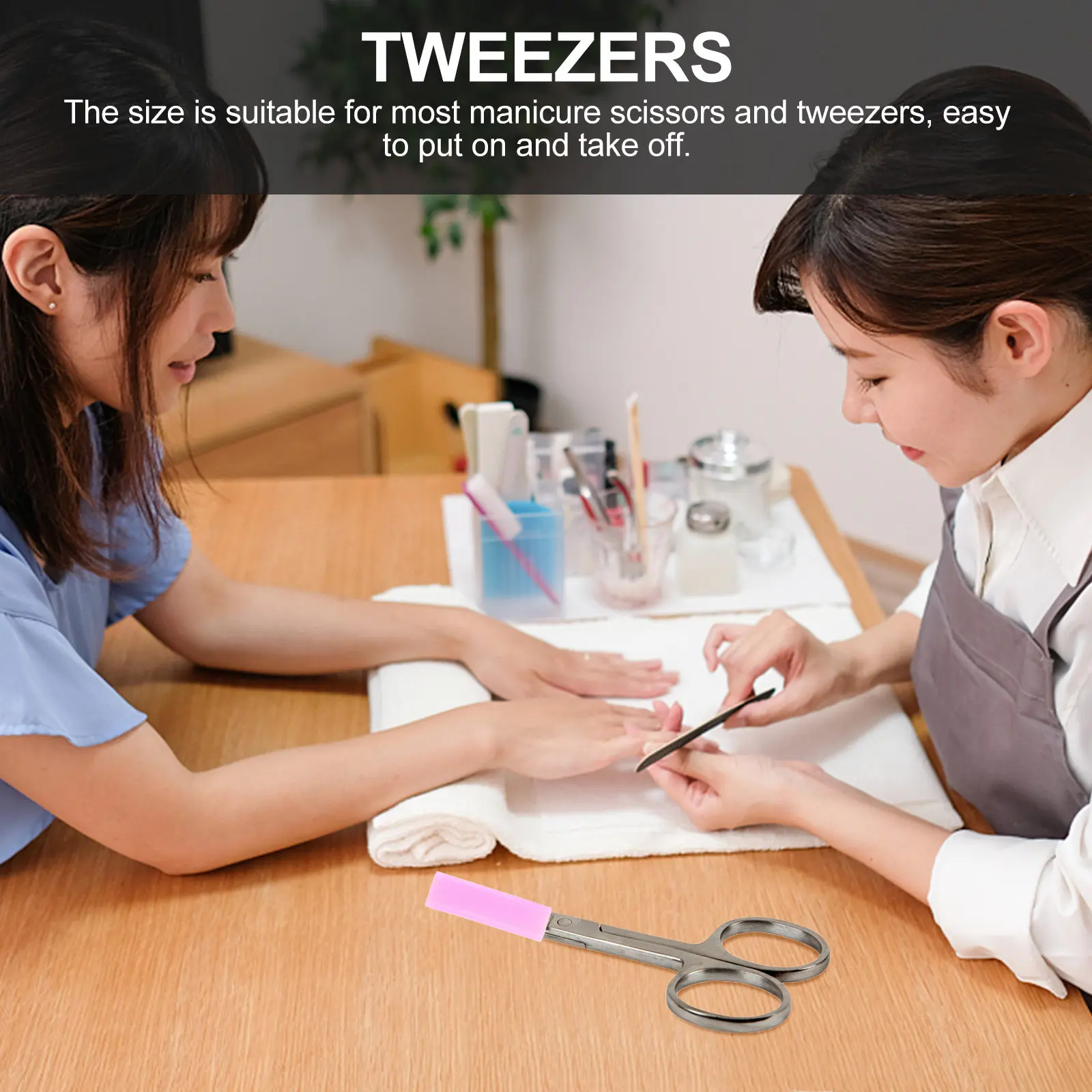 3 Pairs Nail Cuticle Scissors Silicone Covers – Non-Slip, Easy-Install Protectors for Manicure Trimmers