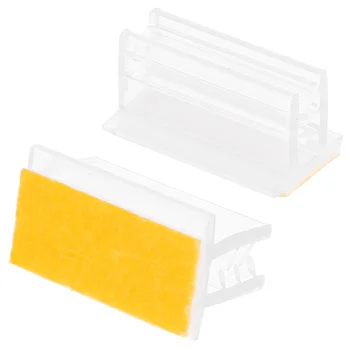 50 Uds. Soporte de letrero autoadhesivo, etiqueta de nombre de mesa, soportes de números, imagen para mesas, protector contra estornudos de Pvc para oficina