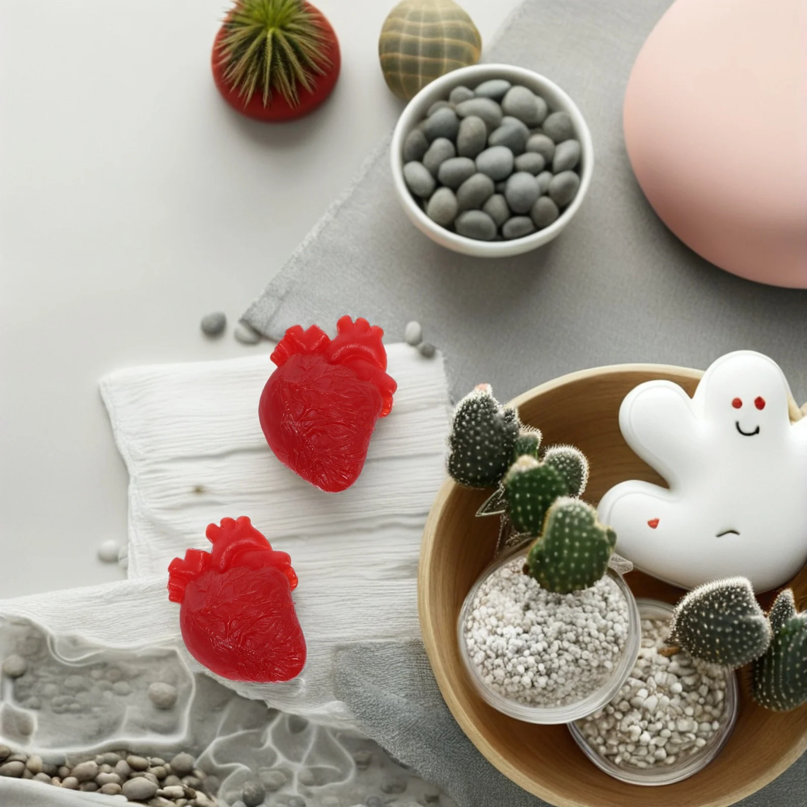 6 Stuks Realistische Hart Rekwisieten Halloween Lastig Prop voor Spooky Decoraties Lichaamsdelen Simulatie Indoor Feestartikelen Haunted