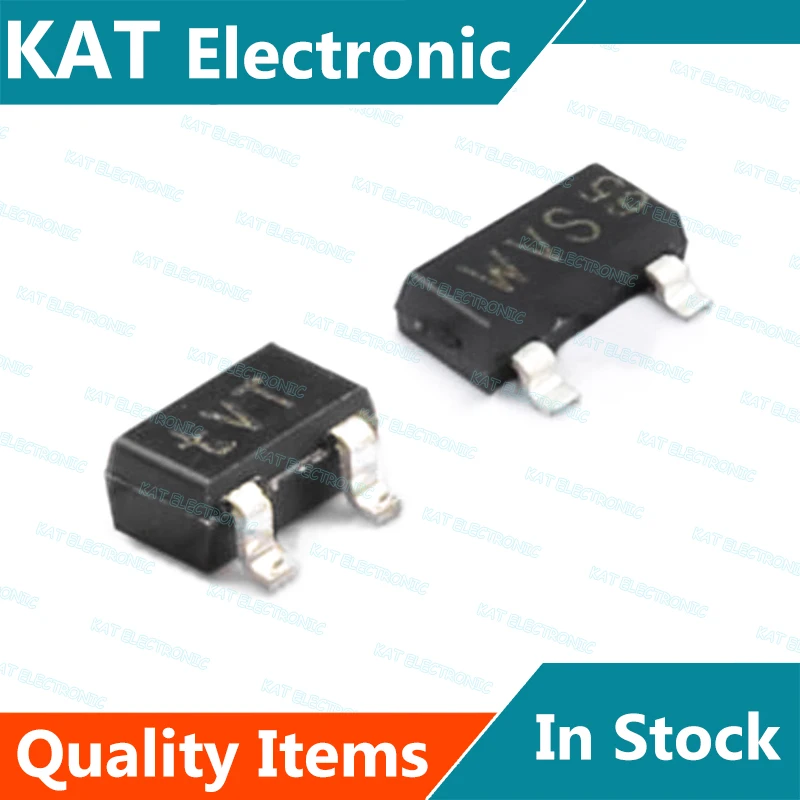 BSS84AKW ทำเครื่องหมาย20ชิ้น/ล็อต % VT SOT323 BSS84AK ทำเครื่องหมาย % VS SOT23, MOSFET ร่องลึก P-Channel