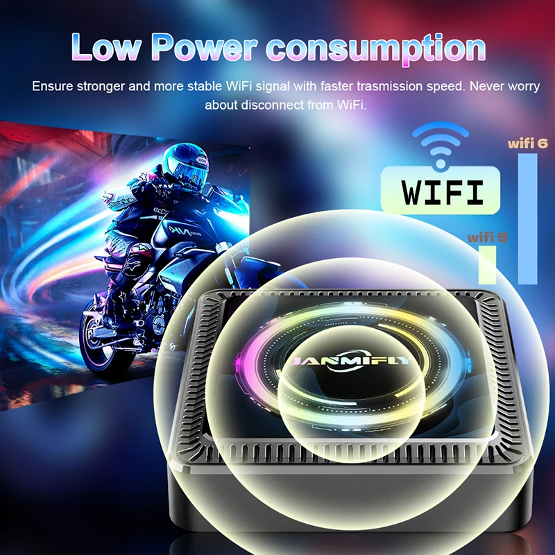 Versione globale Q7S Android14 Smart TV Box Streaming Lettore multimediale BT5.0 Assistente Google Wifi 6 Ultra HD 6K 3D Set Top Box