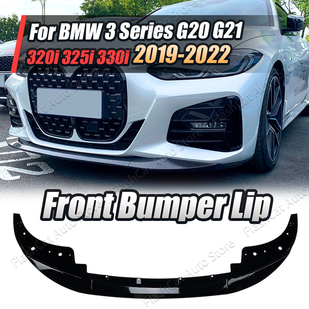 M Performance Style Front Bumper Splitter Lip Spoiler Diffuser Guard Body Kit For BMW G22 G23 420i 430i M440i M Pack 2020-2023