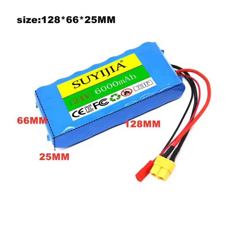 La Batterie Li-ion 24V 7S1P 29V 6000mAh 18650 Convient Aux Scooters, Jouets Et Vélos Rechargeables Avec BMS Intégré.