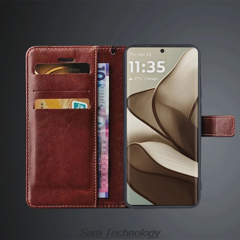 حافظة حامل البطاقة لهاتف موتورولا موتو إيدج 50 برو /50s Pro / Edge50 Pu حافظة جلدية قابلة للطي حافظة كابا Fundas Coque #4