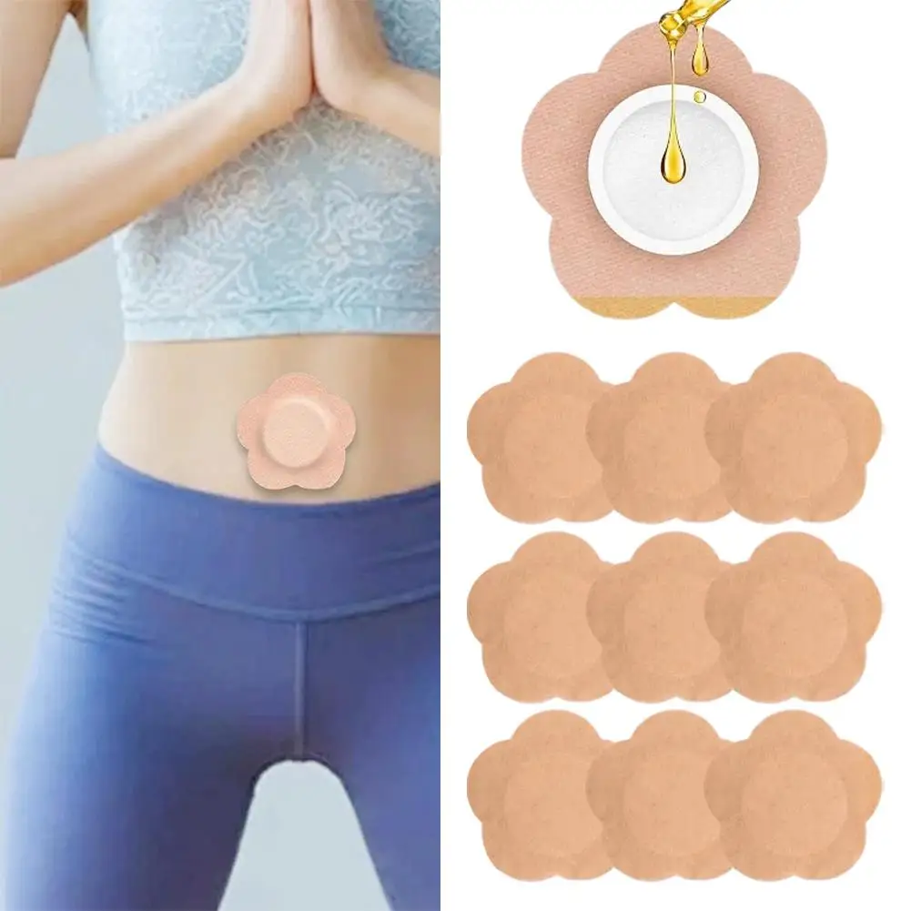 Castor Oil Patches,Belly Button Patch For Caster Oil,self-Adhesive Castor Oil Pads For Belly Button Anti Leakage Breathable