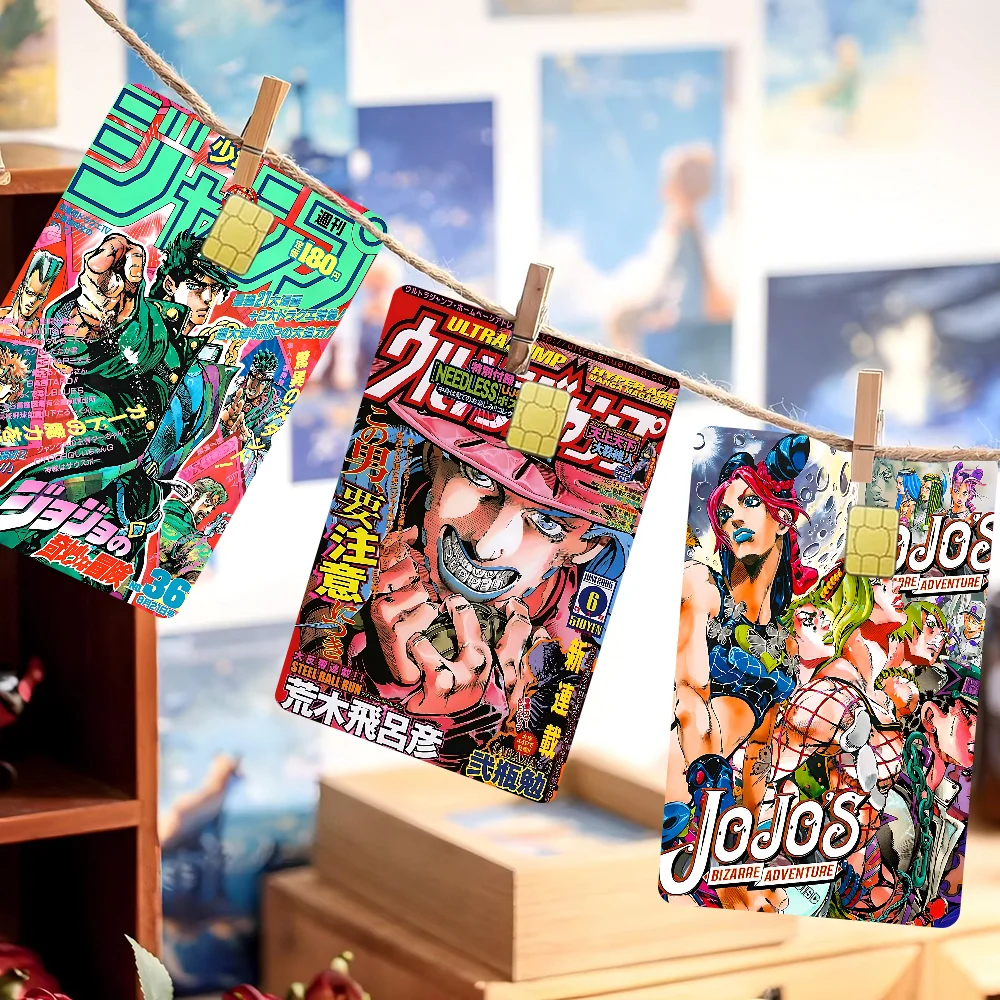 Anime JoJo Bizarre Adventure Anmie Sticker Film Skin Cover For Credit Card Debit Bank Card Front