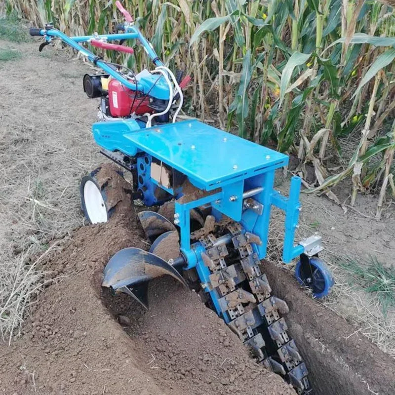 

【Hot】Multi Purpose Agricultural Ditcher Mini Chain Ditching Machine Handheld Chain Trencher for Sale