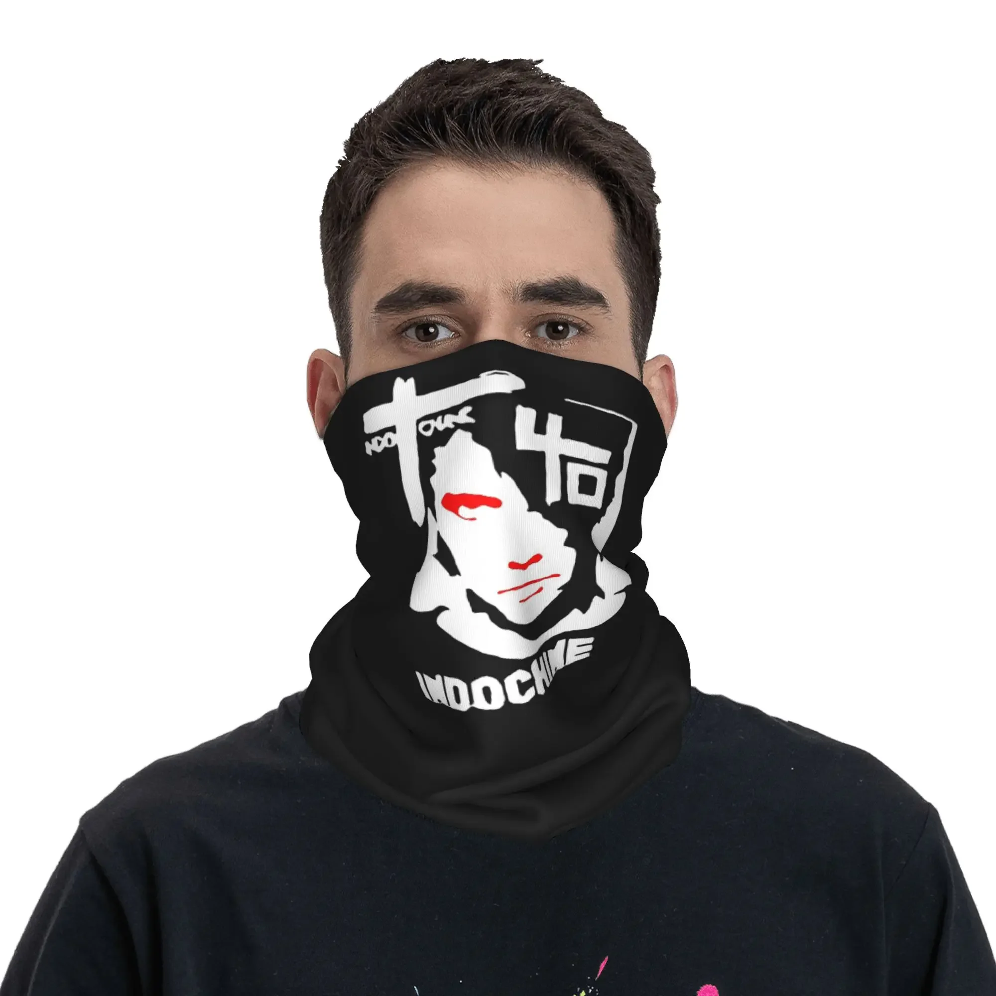 Indochine  Bandana Neck Cover Printed Mask Scarf Multifunction Headband Running Unisex Adult Breathable