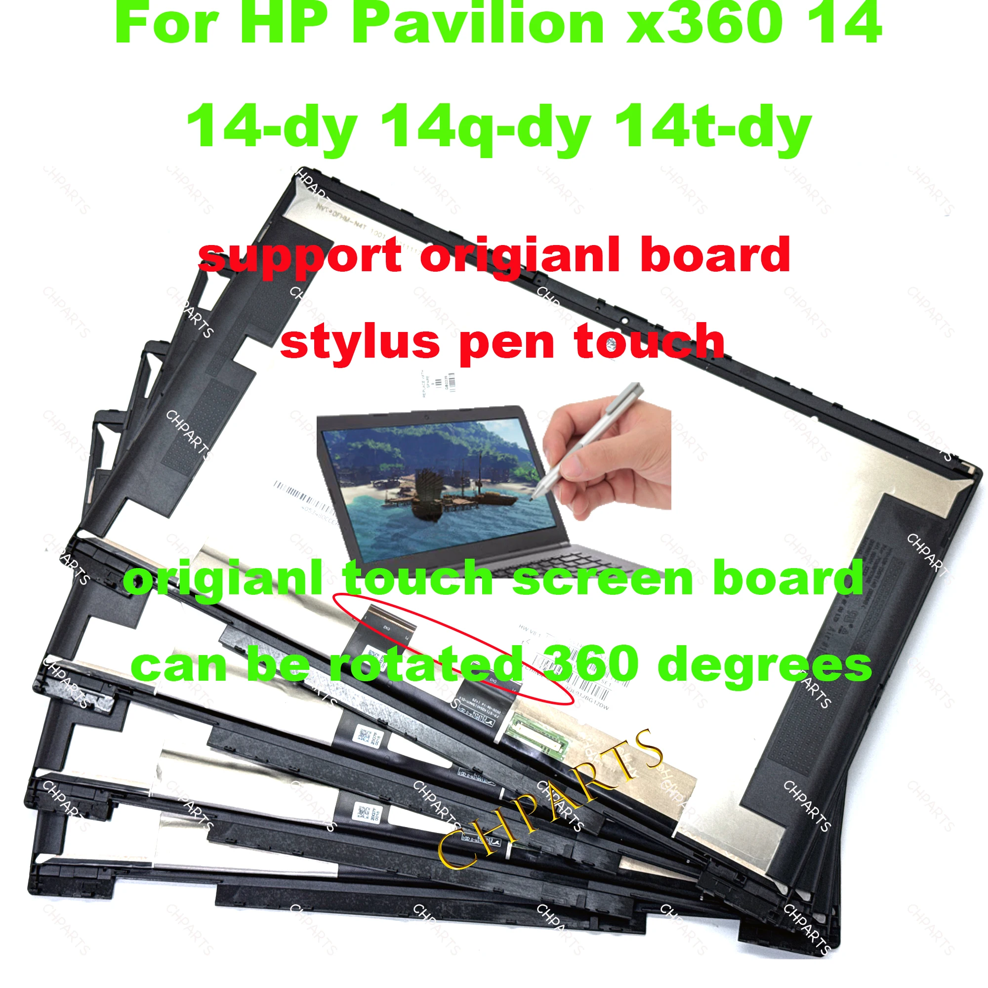 

14 "14 DY 1920*1080 M45013-001 для Pavilion X360 14-dy 14q-dy 14m-dy TPN-W148 Сменный ЖК-экран для ноутбука в сборе