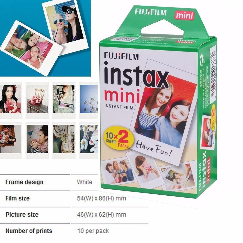 Fujifilm Instax Mini Film Instax Mini 12 Evo 40 SE Link 3 25 40 90 70 كاميرا فورية Sp-2 Link Liplay Fuji صور فيلم فوري