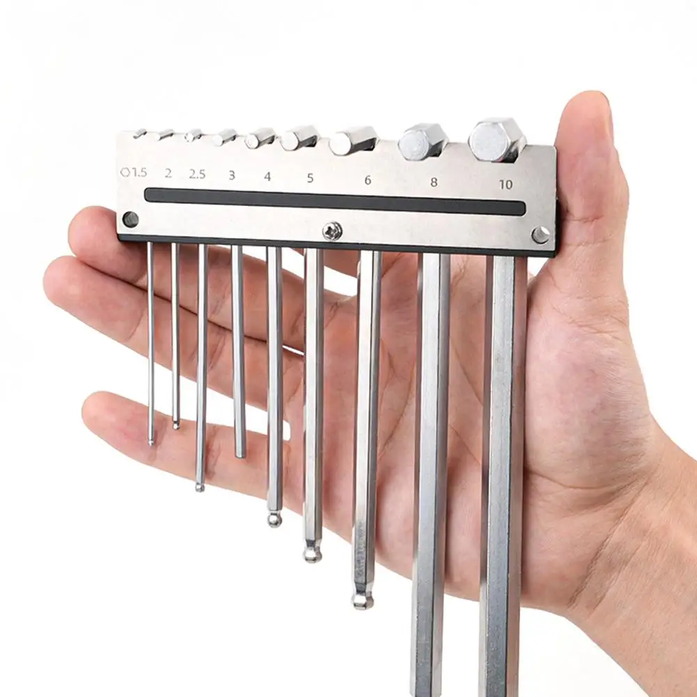 

Настенная подставка для ключей на 9 слотов, органайзер для шестигранных ключей, полка для хранения, настенный лоток для ключей, профессиональный набор для инструментов плотника