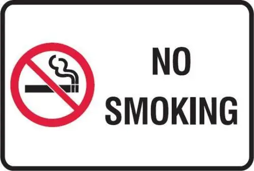 NO smoking sign 8