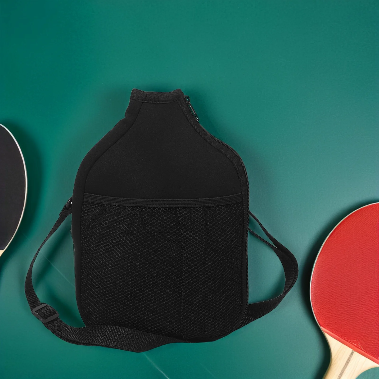 

Чехол для ракетки для настольного тенниса, водонепроницаемый чехол для весла с внешним сетчатым карманом, легкая портативная защита для пиклбола