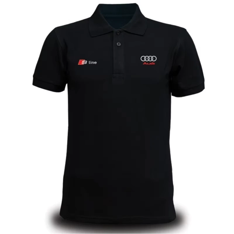 Autêntico Audi S Line Racing Team Streetwear Polo Camiseta de algodão masculina casual Audi Club Rider roupas de festa