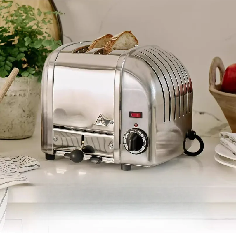 

Retro high-value, stainless steel double-slot 4-slot spit driver toast breakfast machine