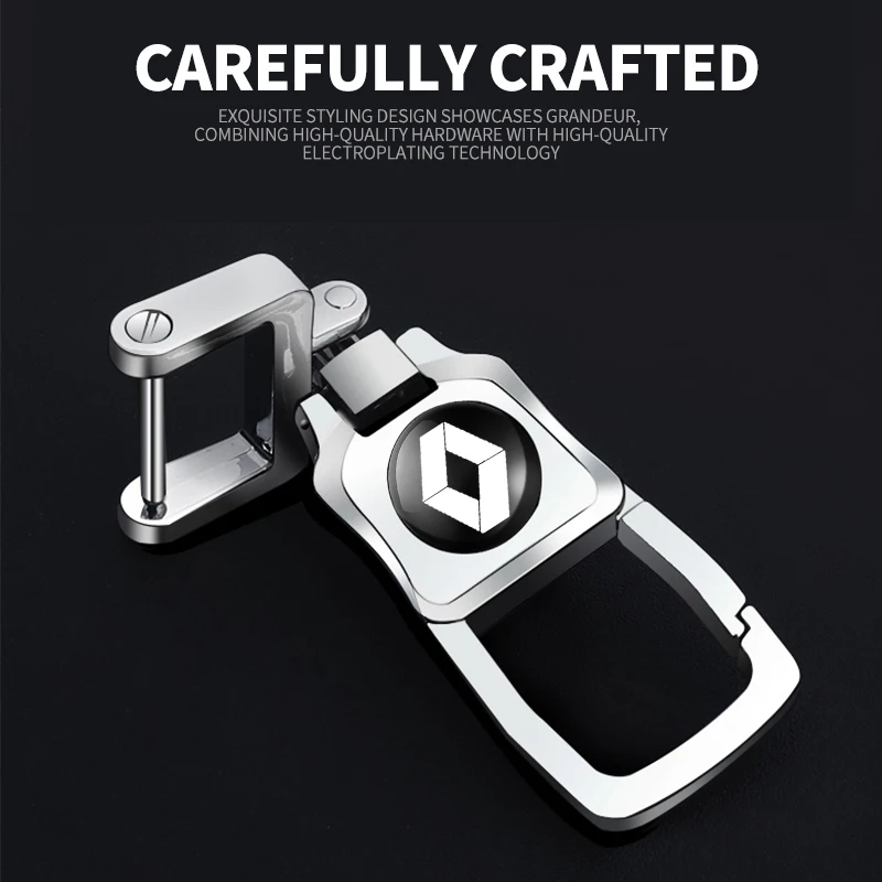 1pcs Metal Car Keychain Keyring Key Accessories For Renault Chevrolet MINI Alfa Romeo Jaguar Ford JEEP Acura Mitsubishi Volvo view 5