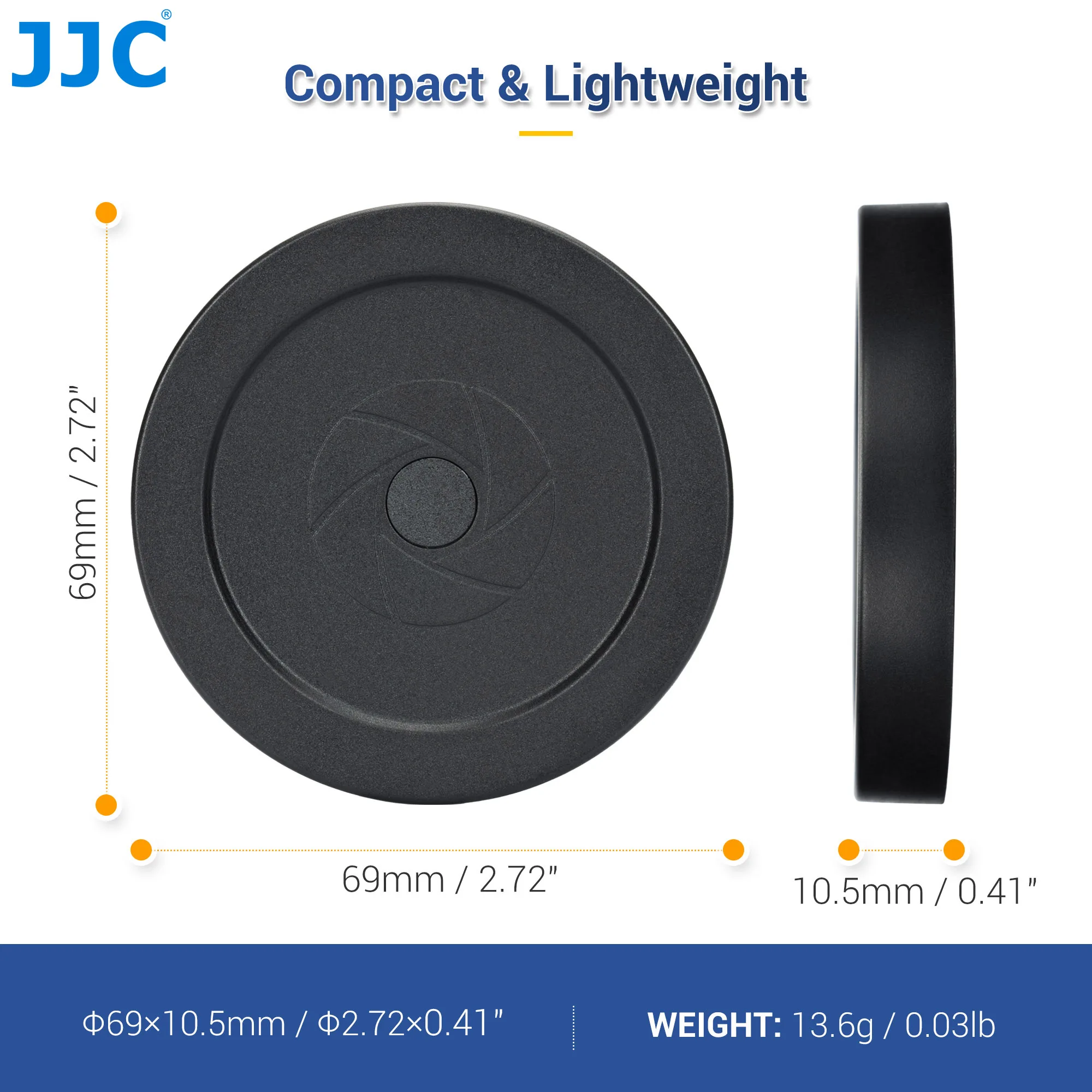 JJC Magnetic Lens Cap designed for Leica SOFORT 2 Instant Camera Lens Cap Cover With lanyard Protects Lens from Bumps Scratches