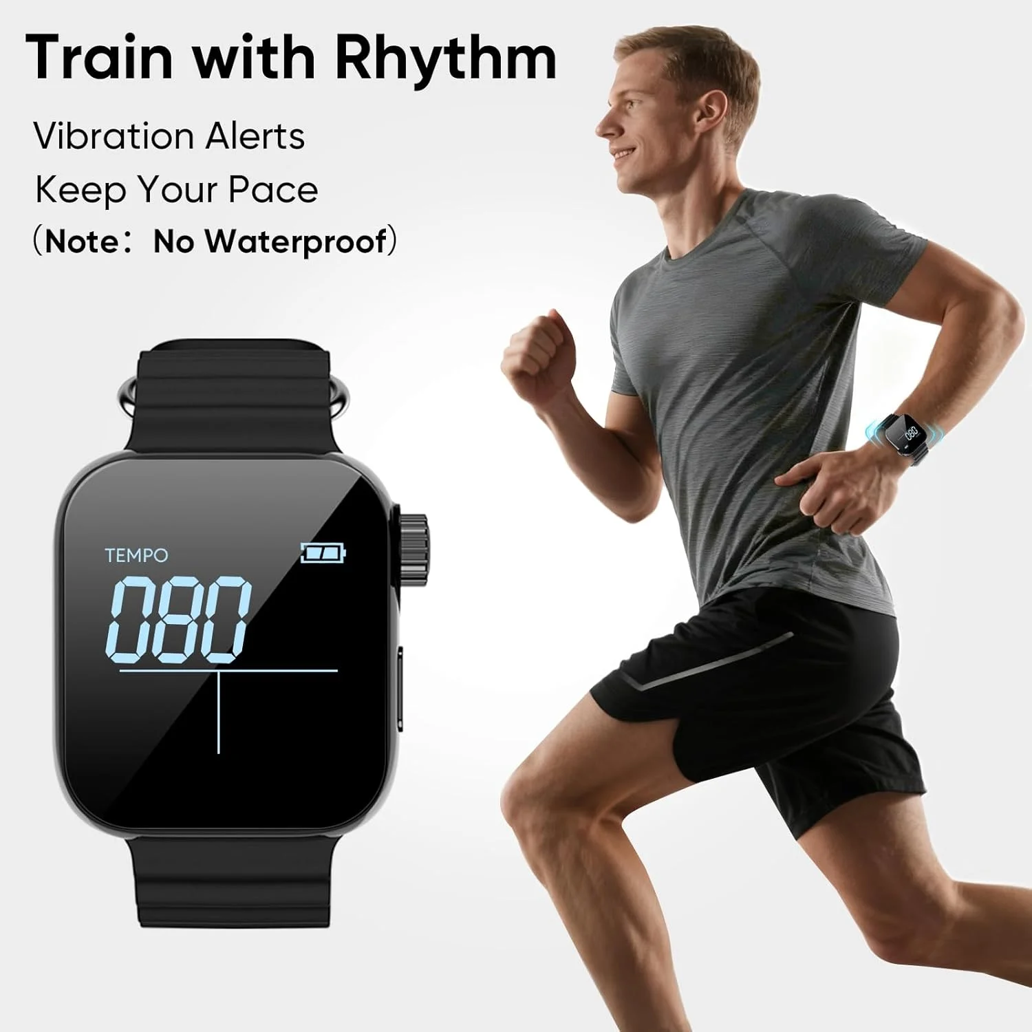 Wearable Vibrating Metronome 40-240 Bpm Smart Instruments Pulse Beat Counting Watch For All Guitar Piano Drums Music Instrument view 4