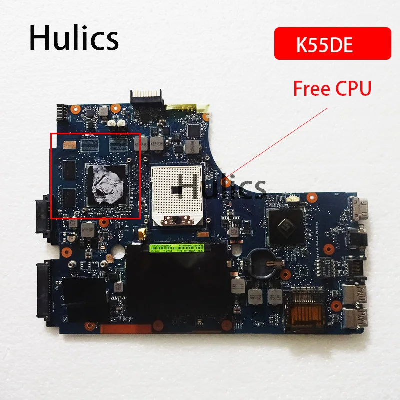 

Hulics Used For Asus K55DR Mianboard K55DE Laptop Motherboard K55N DDR3 Main Board Free CPU