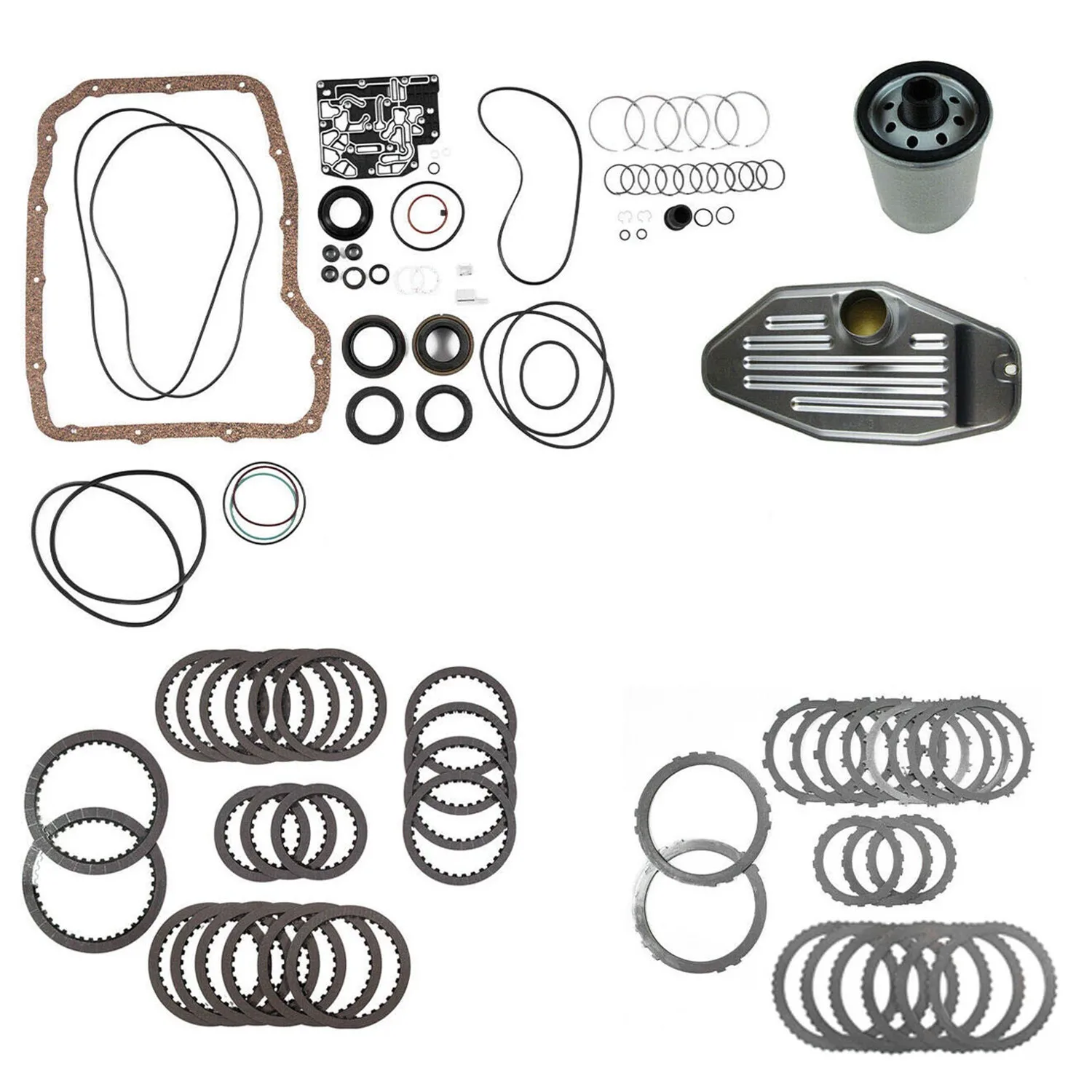 VEPDIESEL 45RFE 545RFE 65RFE Transmission Overhaul Master Kit W/ 4WD Filter Friction Steel For Chrysler Dodge Geely Jeep Ram LTI