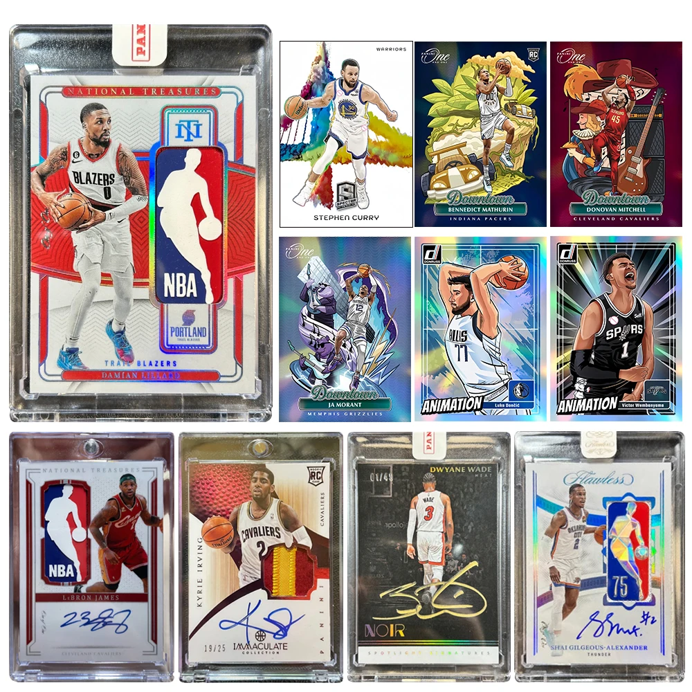 

PANINI DIY homemade Lillard Alexander Wade Curry James Durant Caitlin logoman Material Collection Card Brick Boy Birthday Gift