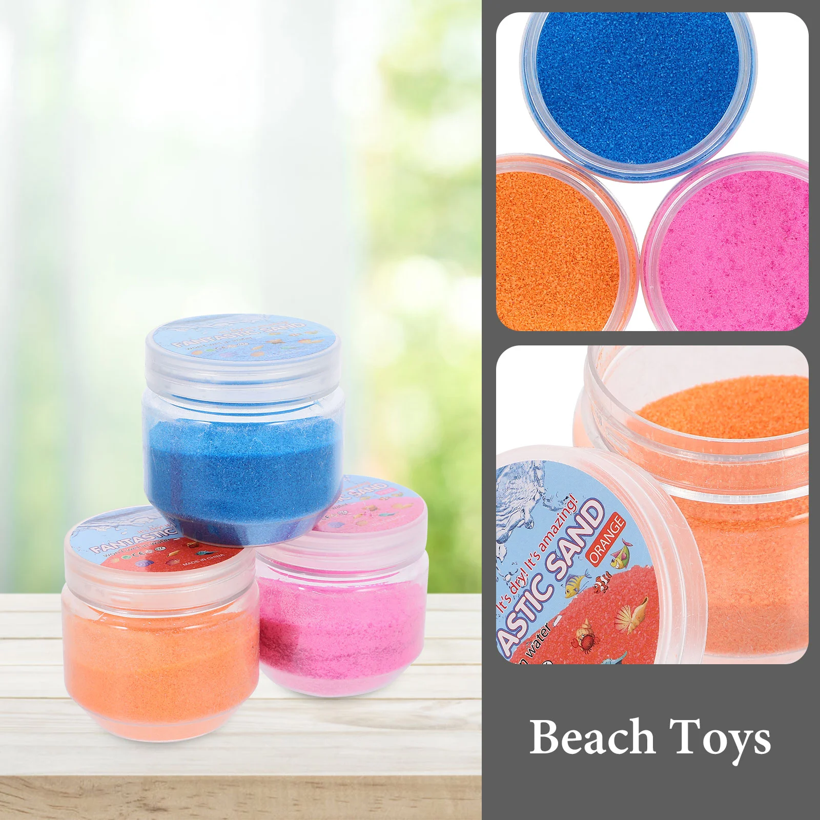 4 Pcs Creative Sand Toy Educational Funny Colorful Sand Toys for Children Kids Play (Random Color)