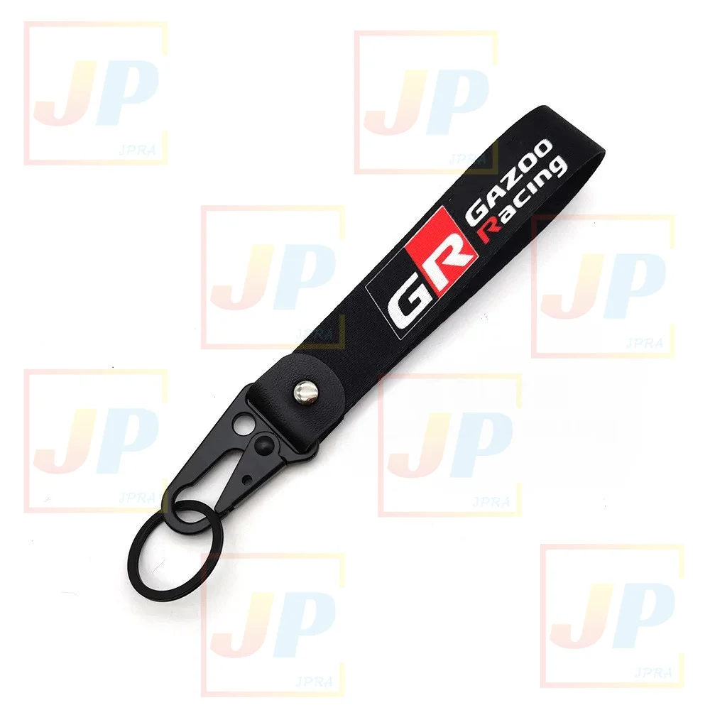 For Toyota GR Sports Racing Motorcycle Car Lanyard Keychain Neck Strap Oil Brake Reservoir Sock Cover Accessories