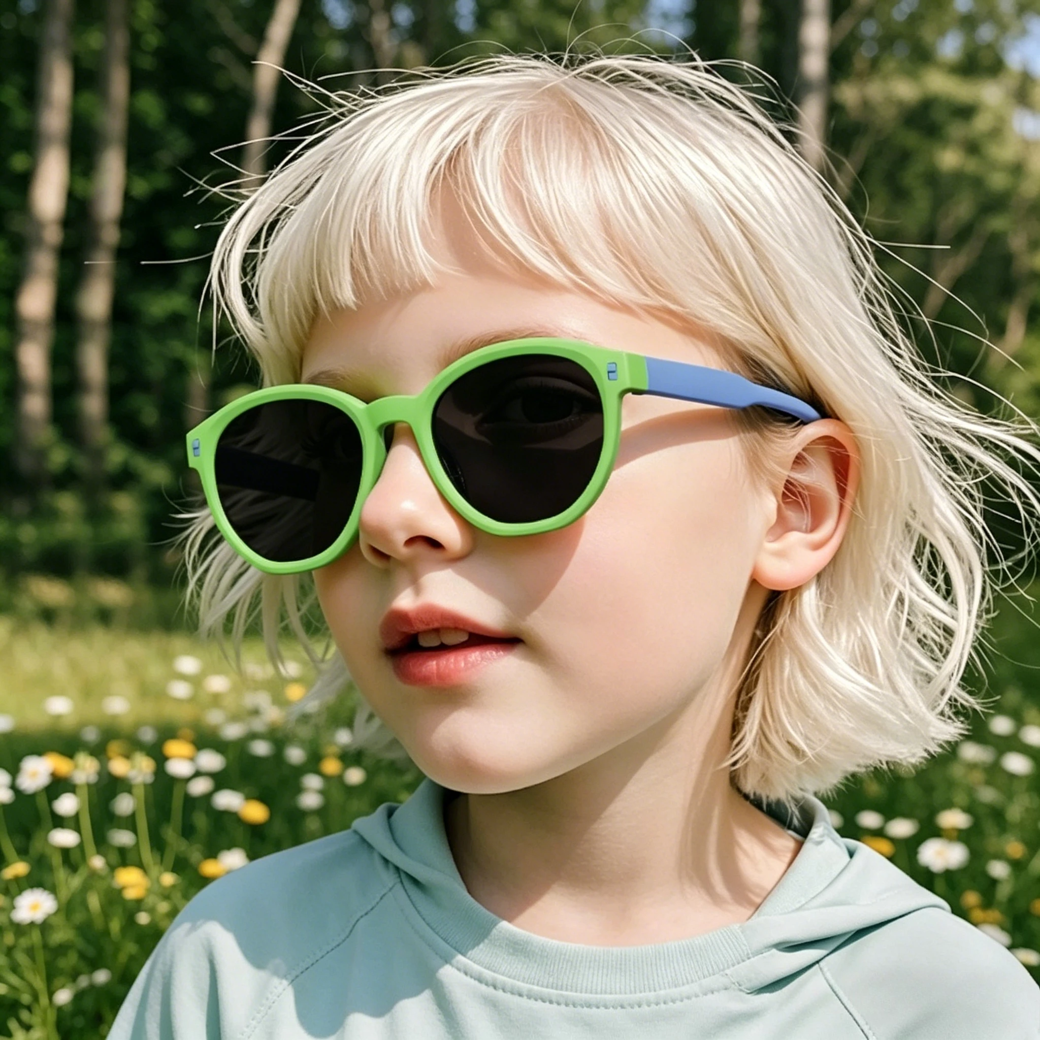 

2026 New Children's Sunglasses Silicone Fashion UV-blocking Polarized Kids Sunglasses Vintage Style