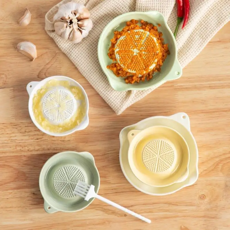 Ceramic Garlic Grater Plate Japanese Style Porcelain Ginger Wasabi Grinder With Spout Kitchen Pasta Making Tool Kitchen Supplie